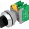 Intrerupator rotativ, 3 pozitii, 30mm, seria SS30, AUSPICIOUS - SS30-2/O BK, 1-0-2 3POSITION