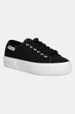 Superga teniși PLATFORM LEGGERA culoarea negru, S2142ZW