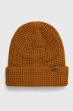 Billabong caciula culoarea galben, din tricot gros