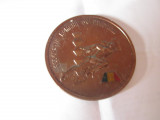 Medalie atletism cupa de vara bucuresti 1988 dim 6cm este din aluminiu