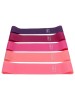 Set 5 benzi elastice fitness pentru antrenament,roz gradient, 5 niveluri rezistenta, 2.2kg - 18kg, Oem