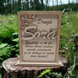 Cadou 8 Martie pentru sora din lemn albasia