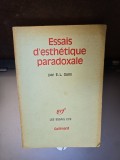 Essais desth&eacute;tique paradoxale - E. L. Gans