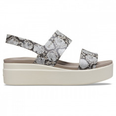 Sandale Crocs Brooklyn Low Wedge Bej - Multi/Stucco