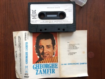 Gheorghe Zamfir Nai 1986 caseta audio selectii compilatie muzica populara folclor electrecord STC 00357 foto
