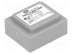 Transformator &icirc;ncapsulat INDEL 0,6VA 230VAC 18V 33mA PCB IP00
