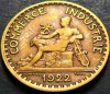 Moneda istorica (BUN PENTRU) 1 FRANC - FRANTA, anul 1922 * cod 4421, Europa
