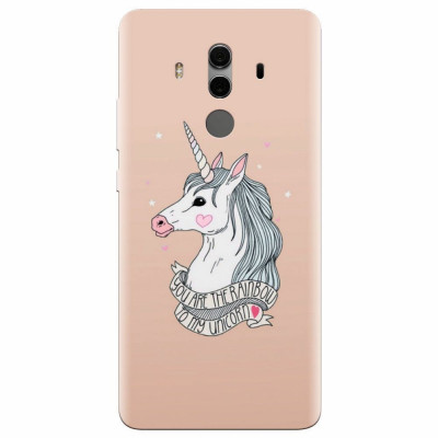 Husa silicon pentru Huawei Mate 10, Cute Rose Gold foto