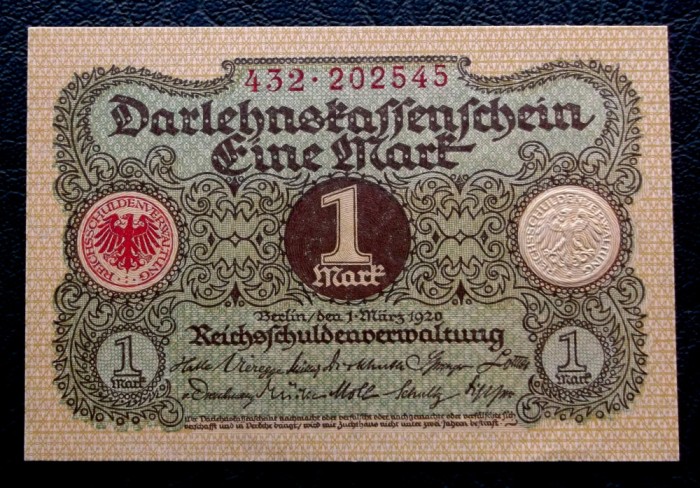 Germania 1 Mark 1920 UNC necirculata **