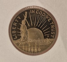 United States, Statele Unite, SUA, America, 50 cents, Half Dollar, KM#212, 1986