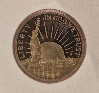 United States, Statele Unite, SUA, America, 50 cents, Half Dollar, KM#212, 1986 foto