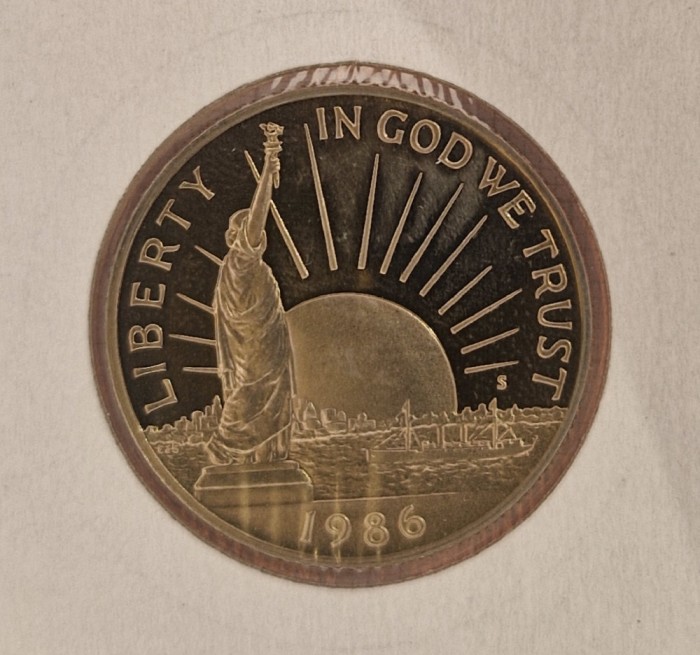 United States, Statele Unite, SUA, America, 50 cents, Half Dollar, KM#212, 1986