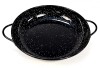 Farfurie servire din otel emailat vitrificat, 24 cm, Cazuela, Pata Negra, Garcima, GRC21824