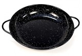 Farfurie servire din otel emailat vitrificat, 24 cm, Cazuela, Pata Negra, Garcima, GRC21824