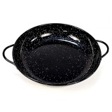 Farfurie servire din otel emailat vitrificat, 24 cm, Cazuela, Pata Negra, Garcima, GRC21824