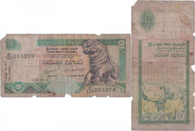 2006 ( 3 VII ) , 10 rupees ( P-108f ) - Sri Lanka foto