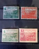 Germania Zona de Ocupație Sovietică Provincia Saxonia 1945 Reforma Agrară Seturi Dantelate și Nedantelate 4 Timbre MNH Neștampilat - TG1