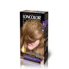 Vopsea de Par Loncolor Expert Oil Fusion 6.3, Blond Auriu Inchis, 100 ml, Vopsea de Par Permanenta, Vopsea de Par fara Amoniac, Vopsea de Par Aurie, V foto