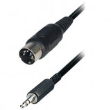 Cablu audio stereo 1.5m 3.5 mm JACK tata - 5PIN DIN tata, Generic