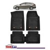 Covorase Auto TeamCar&reg; Tip Tavita Compatibile Renault Megane III Combi (2008-2016) Negru Material Rezistent, Cauciuc, Oem