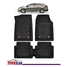 Covorase Auto TeamCar&reg; Tip Tavita Compatibile Renault Megane III Combi (2008-2016) Negru Material Rezistent