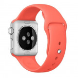 Cumpara ieftin Curea iUni compatibila cu Apple Watch 1/2/3/4/5/6/7, 44mm, Silicon, Red