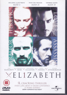 DVD: Elizabeth ( origginal, cu Kate Blanchett, sub. lb. engleza ) foto