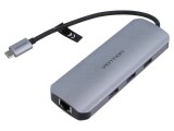 Hub USB HDMI și VGA cu multiple porturi USB A și C