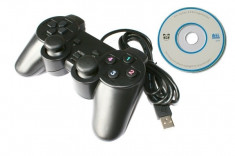 Telecomanda Jocuri Controller Double Shock USB pentru PC sau Laptop foto