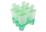 Set 6 forme de &icirc;nghețată, plastic, verde