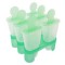 Set 6 forme de &icirc;nghețată, plastic, verde