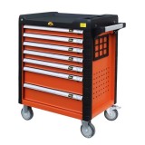 Cumpara ieftin Dulap metalic de scule (gol) cu 7 sertare cu banc de lucru pentru atelier