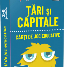 Carti de joc educative - Tari si capitale |