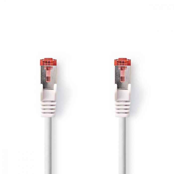 Cablu SFTP CAT6 7.5m RJ45 tata - RJ45 tata alb Nedis