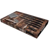 Set cutite BLAUMANN, 6 piese, otel, 9-20 cm, negru