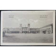 Carte Postala, Bucuresti, Gara de Nord, perioada interbelica