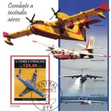 S. TOME E PRINCIPE 2021 - Avioane speciale / bloc nou CTO