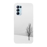 Husa compatibila cu Oppo A15s model Winter desert, Silicon, TPU, Viceversa, Transparent, Carcasa