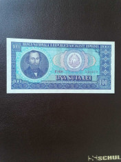 Romania, bancnota 100 lei 1966, necirculata foto