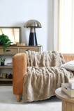 Patura Fauves 130x160cm, Culoare Natural, 100% Poliester