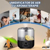 Umidificator Camera Smart Adessna, Afisaj Digital, Aromaterapie, Acoperire 60 M, Super Silentios, Oprire Automata, Capacitate 3 L