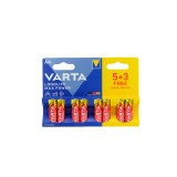 Set 8 baterii Varta Max Power AA / LR6 4706 (Max Tech)