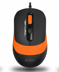 Mouse optic cu fir A4Tech FM10 1600DPI USB portocaliu foto