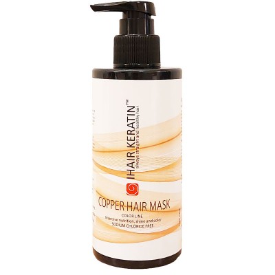 Masca coloranta aramie Ihair Keratin 300ml foto