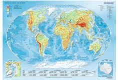 Puzzle Trefl - Physical Map of the World 1.000 piese (61515) foto