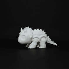 Micul Triceratops Articulat 3D, de pictat - 12 cm