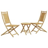 Cumpara ieftin Set mobilier bistro, 3 piese, bambus