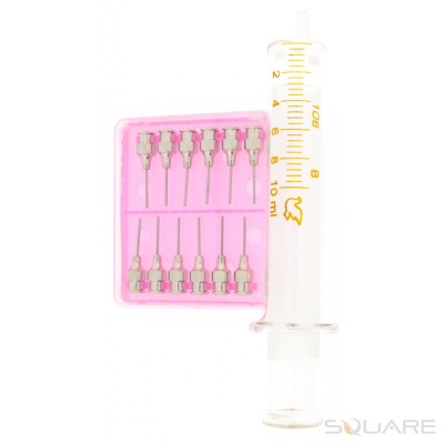 Consumabile Glass Syringe Luer with 12 pcs needles foto