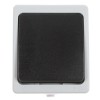 Intrerupator simplu Hoff Cubik, aparent, 10A, IP54, gri + negru