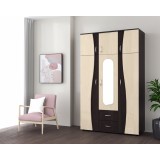 Dulap 3U S FS, 120x50x198cm wenge+mesteacan
